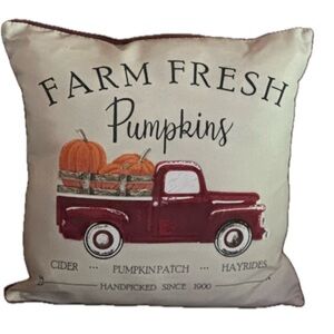 Farm Fresh Pumpkins Decorative Pillow